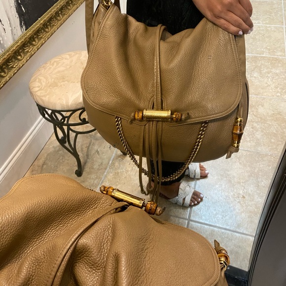 Authentic Nude Gucci jungle Boho shoulder bag - Picture 3 of 13